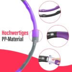 Premium Hula Hoop Reifen 1.0 von FitOne / Kalorienkiller / 8-teilig / patentiertes Wellendesign / hochwertiges PP-Material / stabiler Schaumstoff / Fitnesswaffe – Bild 9