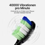 Elektrische Zahnbürste Pro / Schallzahnbürste / USB-Aufladbar / Wasserfest / 5 Programme / 6 Bürstenaufsätze / Mit Schutzhülle – Bild 10