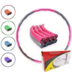 Premium Hula Hoop Reifen 1.0 von FitOne / Kalorienkiller / 8-teilig / patentiertes Wellendesign / hochwertiges PP-Material / stabiler Schaumstoff / Fitnesswaffe