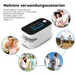 Pulsoximeter / Blutsauerstoffmessgerät / Oximeter für Finger / Mit OLED Anzeige / Professionell und hochgenau / Optimal für Familien, ältere Menschen und Krankenhäuser – Bild 5