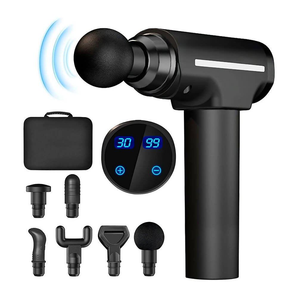 tyA0IUhjl3 Massagepistole mit 30 Geschwindigkeiten und 6 Massageköpfen – Bild 1